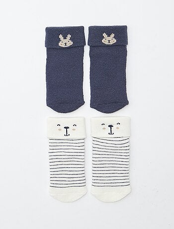 Lote de 2 pares de calcetines para recién nacido