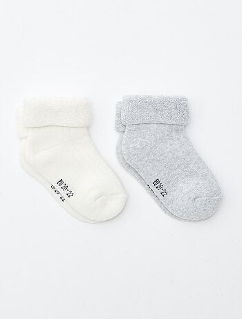 Lote de 2 pares de calcetines para recién nacido