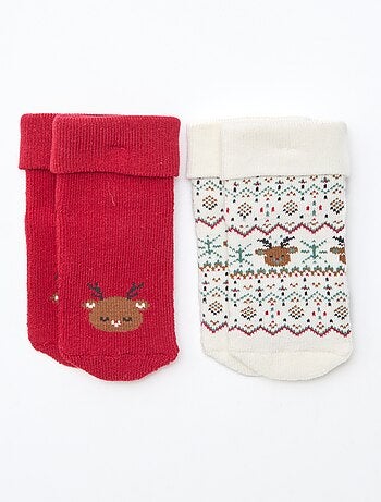 Lote de 2 pares de calcetines para recién nacido
