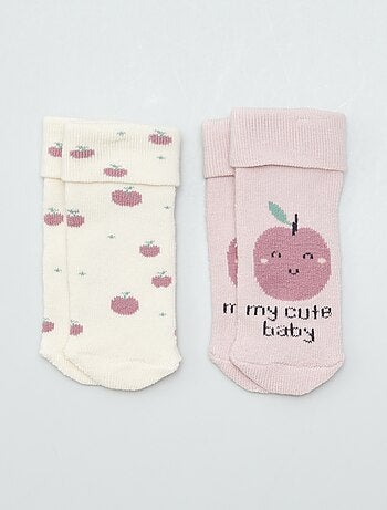 Lote de 2 pares de calcetines para recién nacido