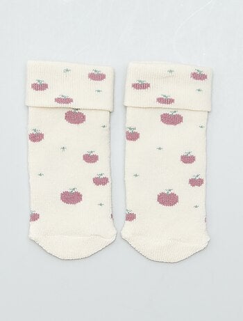 Lote de 2 pares de calcetines para recién nacido