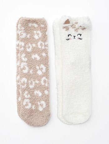 Lote de 2 pares de calcetines suaves y divertidos