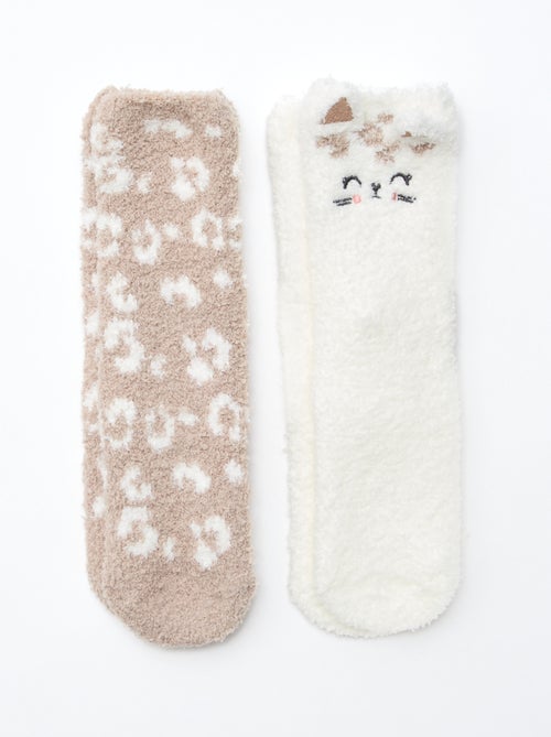 Lote de 2 pares de calcetines suaves y divertidos - Kiabi