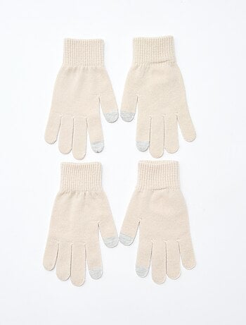 Lote de 2 pares de guantes