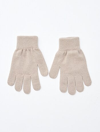 Lote de 2 pares de guantes de punto