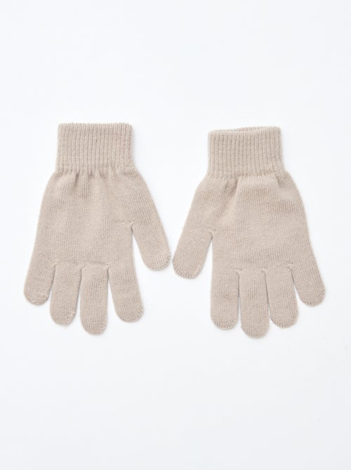 Lote de 2 pares de guantes de punto - Kiabi