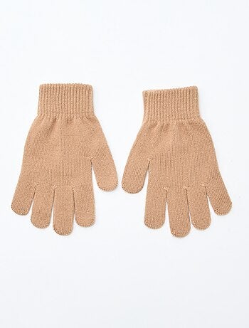 Lote de 2 pares de guantes de punto
