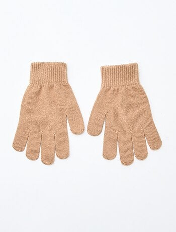 Lote de 2 pares de guantes de punto