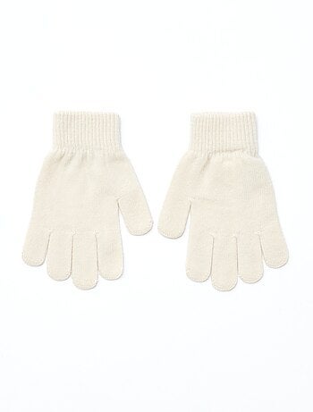 Lote de 2 pares de guantes de punto
