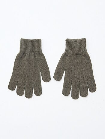Lote de 2 pares de guantes de punto