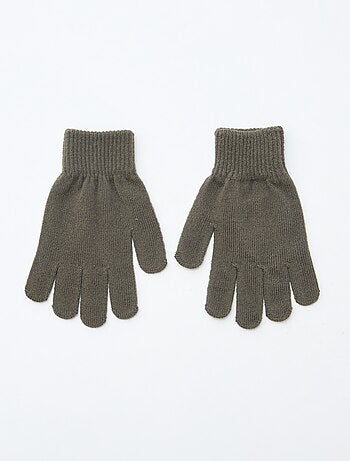 Lote de 2 pares de guantes de punto