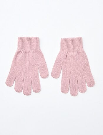 Lote de 2 pares de guantes de punto