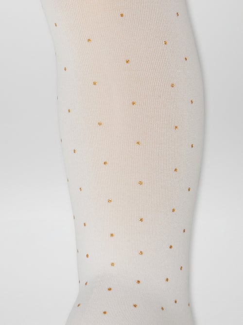 Lote de 2 pares de leotardos ligeros con diseño - Kiabi