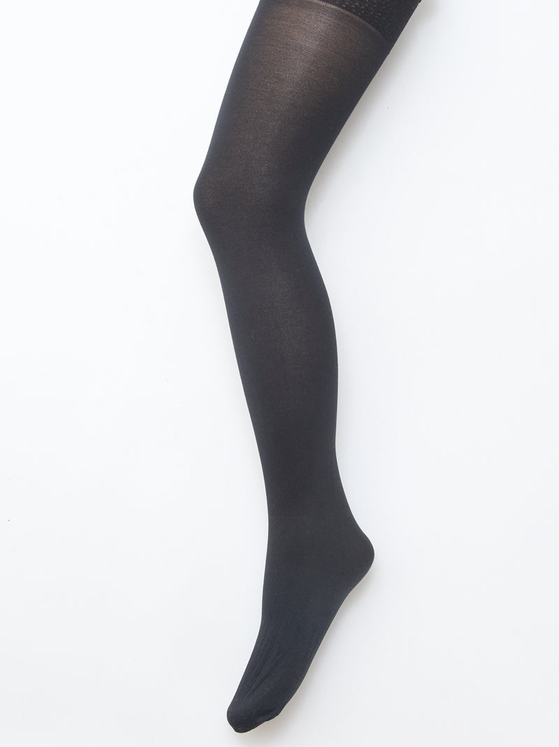 Lote de 2 pares de medias reductoras Negro - Kiabi