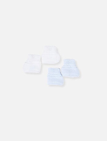 Lote de 2 pares de patucos para bebé