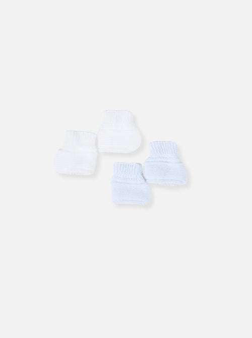 Lote de 2 pares de patucos para bebé - Kiabi Lote de 2 pares de patucos para bebé - Kiabi