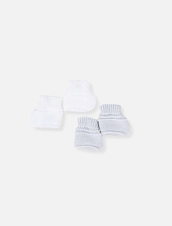 Lote de 2 pares de patucos para bebé