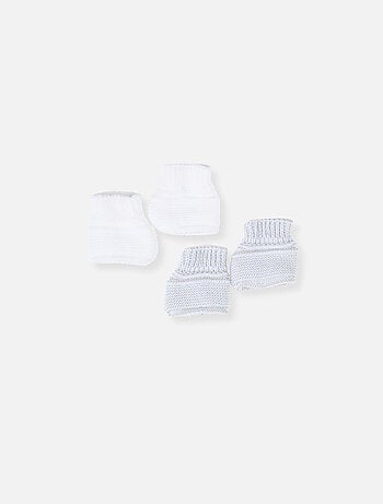 Lote de 2 pares de patucos para bebé