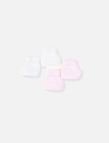Lote de 2 pares de patucos para bebé