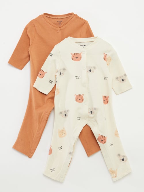 Lote de 2 pijamas con abertura - So Easy - Kiabi Lote de 2 pijamas con abertura - So Easy - Kiabi