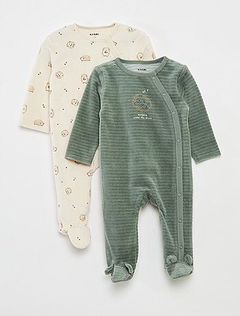 Lote de 2 pijamas de terciopelo