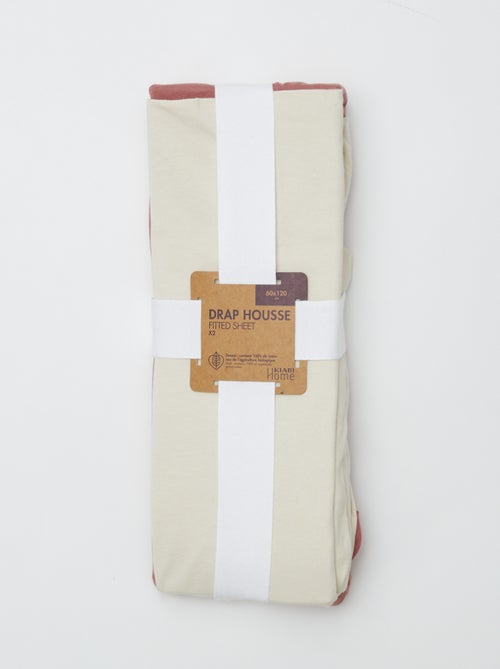 Lote de 2 sábanas bajeras - 60 x 120 cm - Kiabi