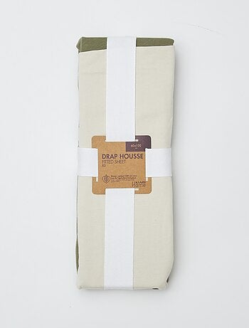 Lote de 2 sábanas bajeras - 60 x 120 cm