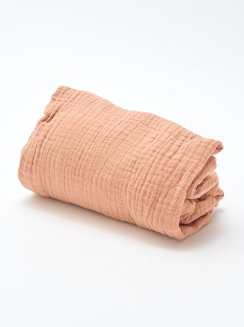 Lote de 2 sábanas bajeras de gasa suave - Kiabi