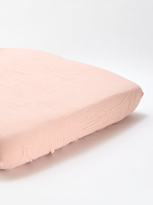 Lote de 2 sábanas bajeras de gasa suave - Kiabi