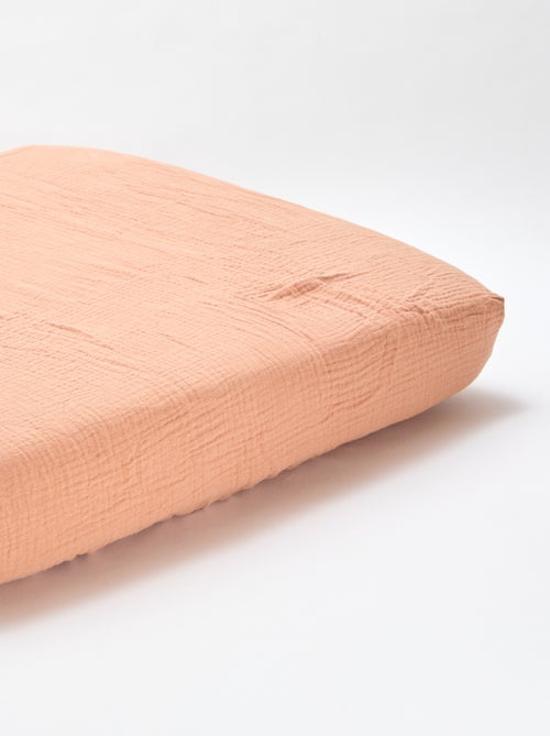 Lote de 2 sábanas bajeras de gasa suave - Kiabi