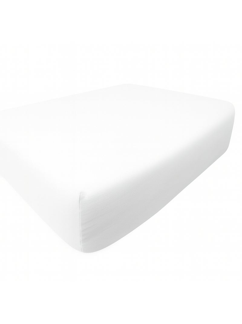Lote de 2 sábanas bajeras de microfibra Blanco - Kiabi
