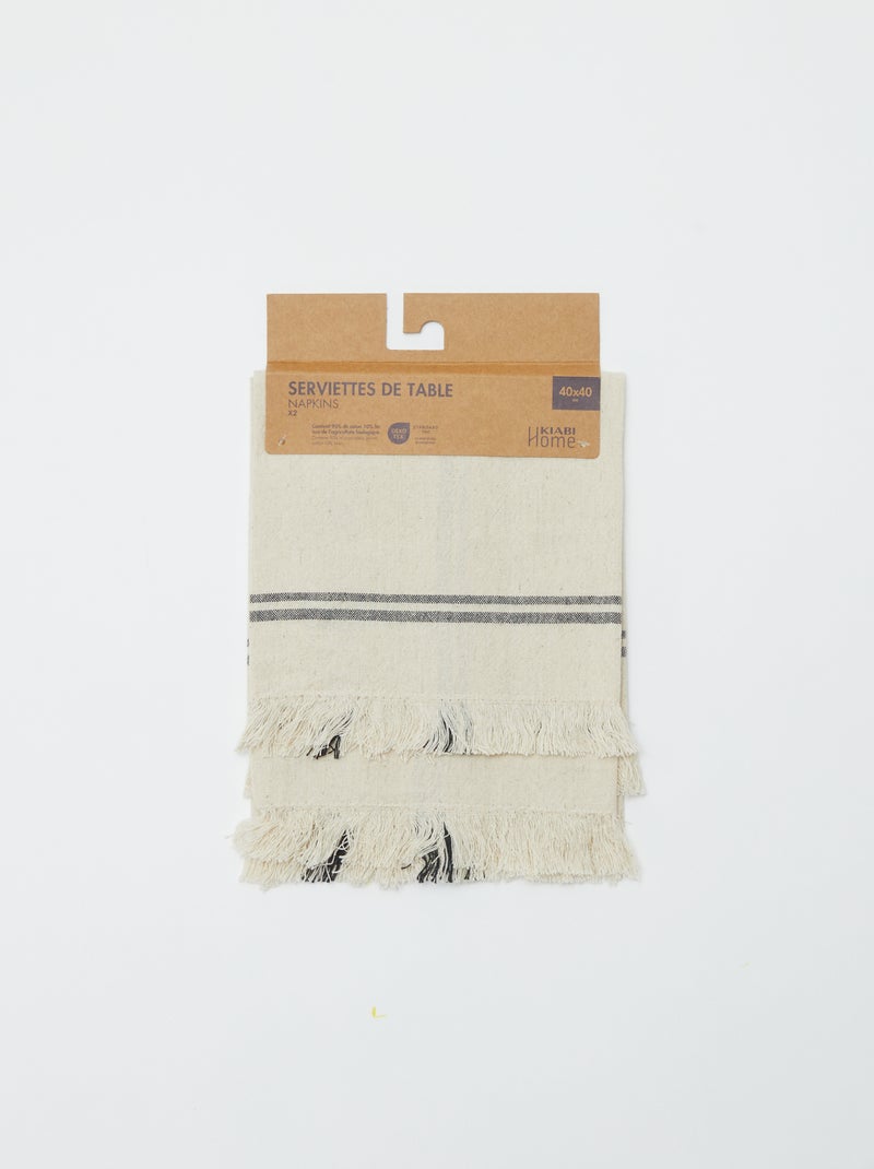 Lote de 2 servilletas - Kiabi Home BEIGE - Kiabi