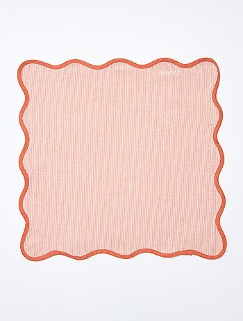 Lote de 2 servilletas a rayas (40x40cm)