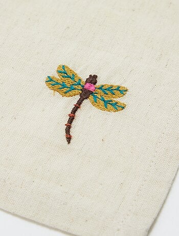 Lote de 2 servilletas bordadas (40x40 cm) - Kiabi Home