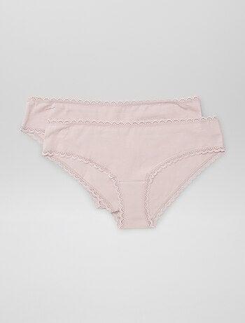 Pack de 2 culottes de algodón