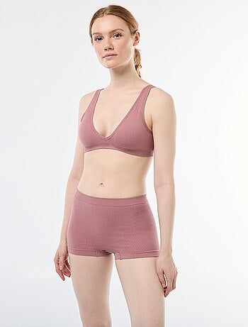 Pack de 2 culottes de punto de canalé