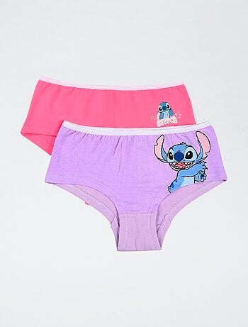 Lote de 2 shortys 'Disney' 'Stitch' de algodón