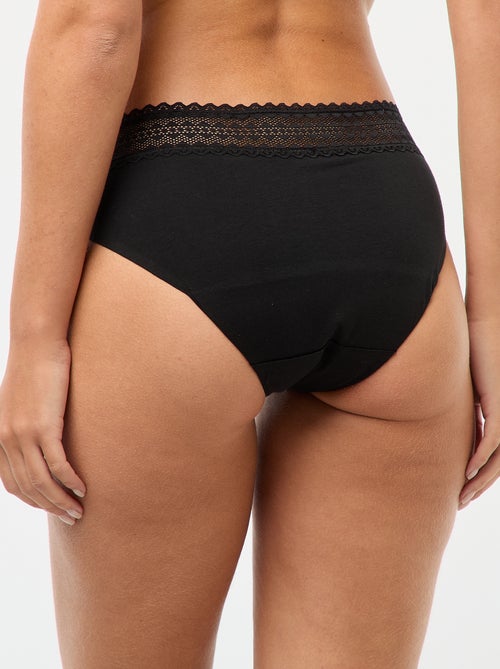 Lote de 2 shortys menstruales flujo ligero - Kiabi