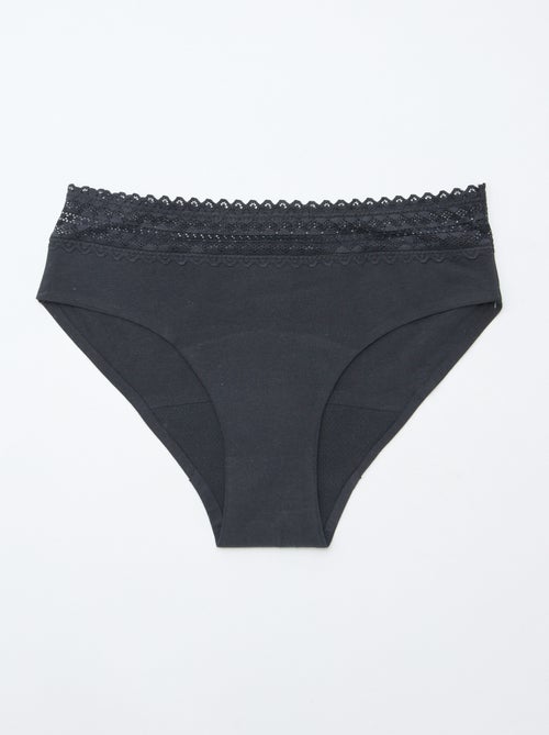 Lote de 2 shortys menstruales flujo ligero - Kiabi