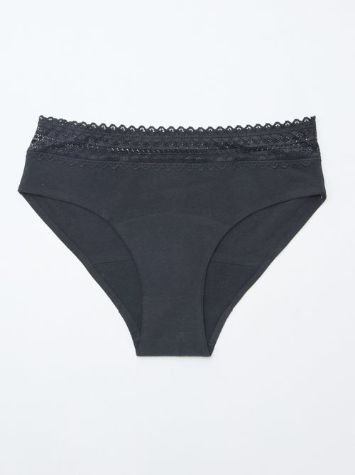 Lote de 2 shortys menstruales flujo ligero - Kiabi