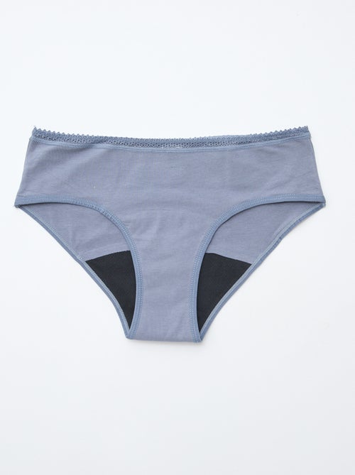 Lote de 2 shortys menstruales flujo medio - Kiabi