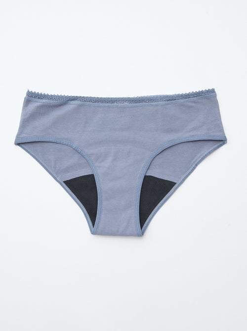 Lote de 2 shortys menstruales flujo medio - Kiabi