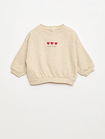 Lote de 2 sudaderas, 1 lisa y otra estampada