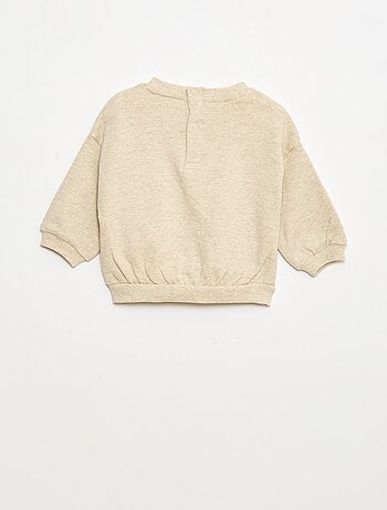 Lote de 2 sudaderas, 1 lisa y otra estampada