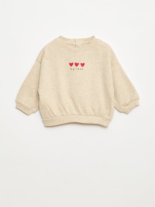 Lote de 2 sudaderas, 1 lisa y otra estampada - Kiabi