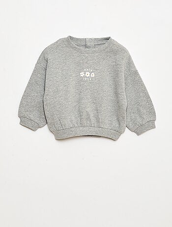 Lote de 2 sudaderas, 1 lisa y otra estampada