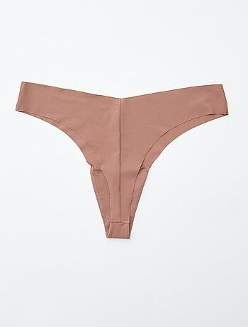 Lote de 2 tangas invisibles de microfibra