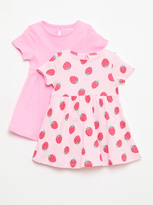 Lote de 2 vestidos de manga corta - Kiabi