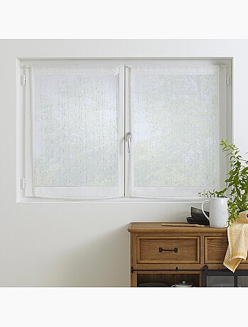 Lote de 2 visillos blancos anissa 60x90cm