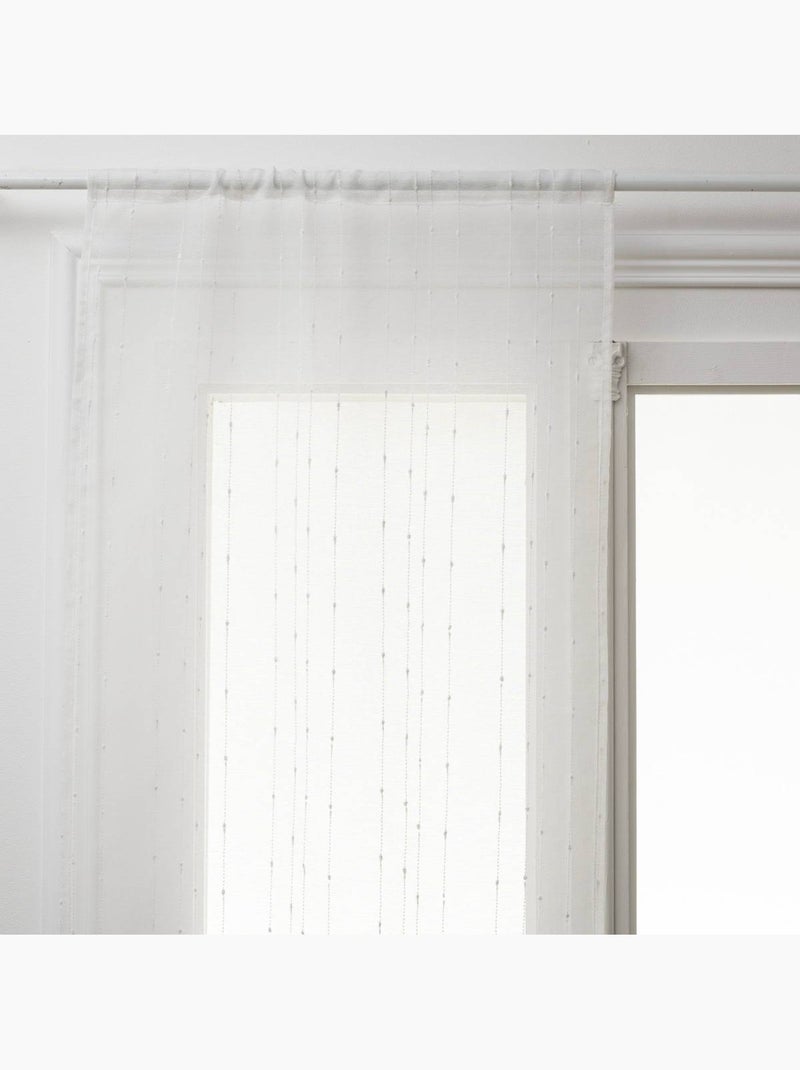 Lote de 2 visillos blancos anissa 60x90cm Blanco - Kiabi